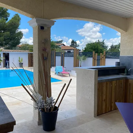 Magnifique Individuelle Climatisee 4 Avec Piscine 11 M 5m * Serignan